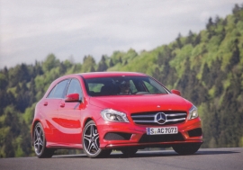 A-Class hatchback, A6-size postcard, Mercedes-Fan World # 02/2012, German