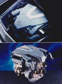 Mercedes-Benz V8 CDI Diesel engine, press photo, Germany, 1997