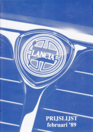 Pricelist brochure, A5-size, 16 pages, 2/1989, Dutch language