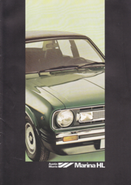 Marina HL 4-Door Sedan brochure, 8 pages, A4-size, 1979, Dutch language