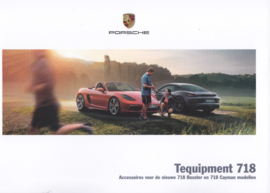 718 Boxster & Cayman tequipment brochure,  56 pages, 02/2016, Dutch language