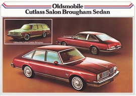 Cutlass Brougham models 1979, 2 pages, export, Dutch language