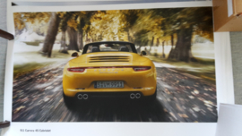 911 Carrera 4S Cabriolet large original factory poster, published 09/2012