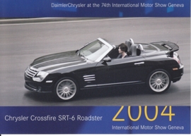 Chrysler Crossfire SRT-6 Roadster, A6-size postcard, Geneva 2004