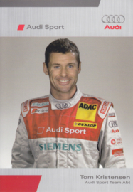 DTM racing driver Tom Kristensen, unsigned postcard 2006 season, German language