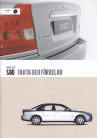 S80 Facts & Advantages brochure, 44 pages, 2003, Swedish language