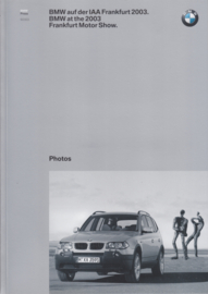 BMW press kit with CD-Rom, photo's & English text book, Frankfurt, 9/2003