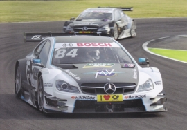 DTM car season 2015, A6-size postcard, Mercedes-Fan World # 03/2015, German