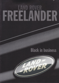 Freelander Black edition brochure, 8 pages, Dutch language, about 2003