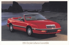 Le Baron Convertible, US postcard, continental size, 1991