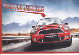 Cooper S Convertible postcard, DIN A6-size, about 2014, English language