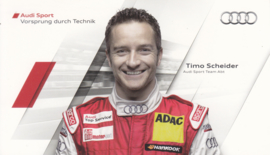 Racing driver Timo Scheider, postcard 2011 season, German language