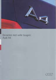 A4 Sedan fold-out brochure, 16 pages, 1995, Dutch language