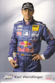 TT with racing driver Karl Wendlinger, unsigned postcard 2003 season, German language
