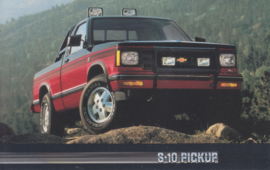 Chevy S-10 Pick-up, US postcard, standard size, 1987