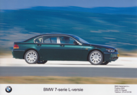 BMW 7-Series long wheelbase [E65], 3 different press photo's, Dutch, 2002