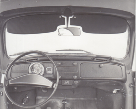 Volkswagen Beetle 1300/1500 dashboard - factory photo - Brazil - 1975