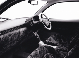 Mazda HR-X2 concept car interior, press photo, Japan, 9/1993