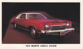 Monte Carlo Coupe,  US postcard, standard size, 1973