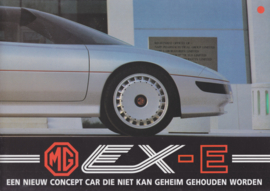 EX-E concept car folder, 6 pages, # EO 282, 1985, Dutch language