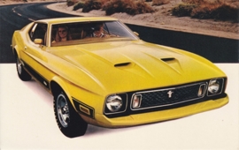Mustang Mach I, US postcard, standard size, 1973