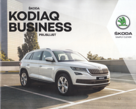 Kodiaq Business pricelist brochure, 20 pages, 01/2018, Dutch language