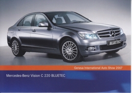 Mercedes-Benz Vision C 220 Bluetec, A6-size postcard, Geneva 2007