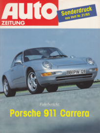 911 Carrera magazine reprint, 4 pages, 1993, German language