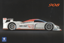 908 V12 HDi FAP race car, A6-postcard, French language, 2006