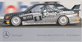 Mercedes-Benz Motorsport 190 E 2.5-16 Evolution, sticker, 8,5 x 15,5 cm