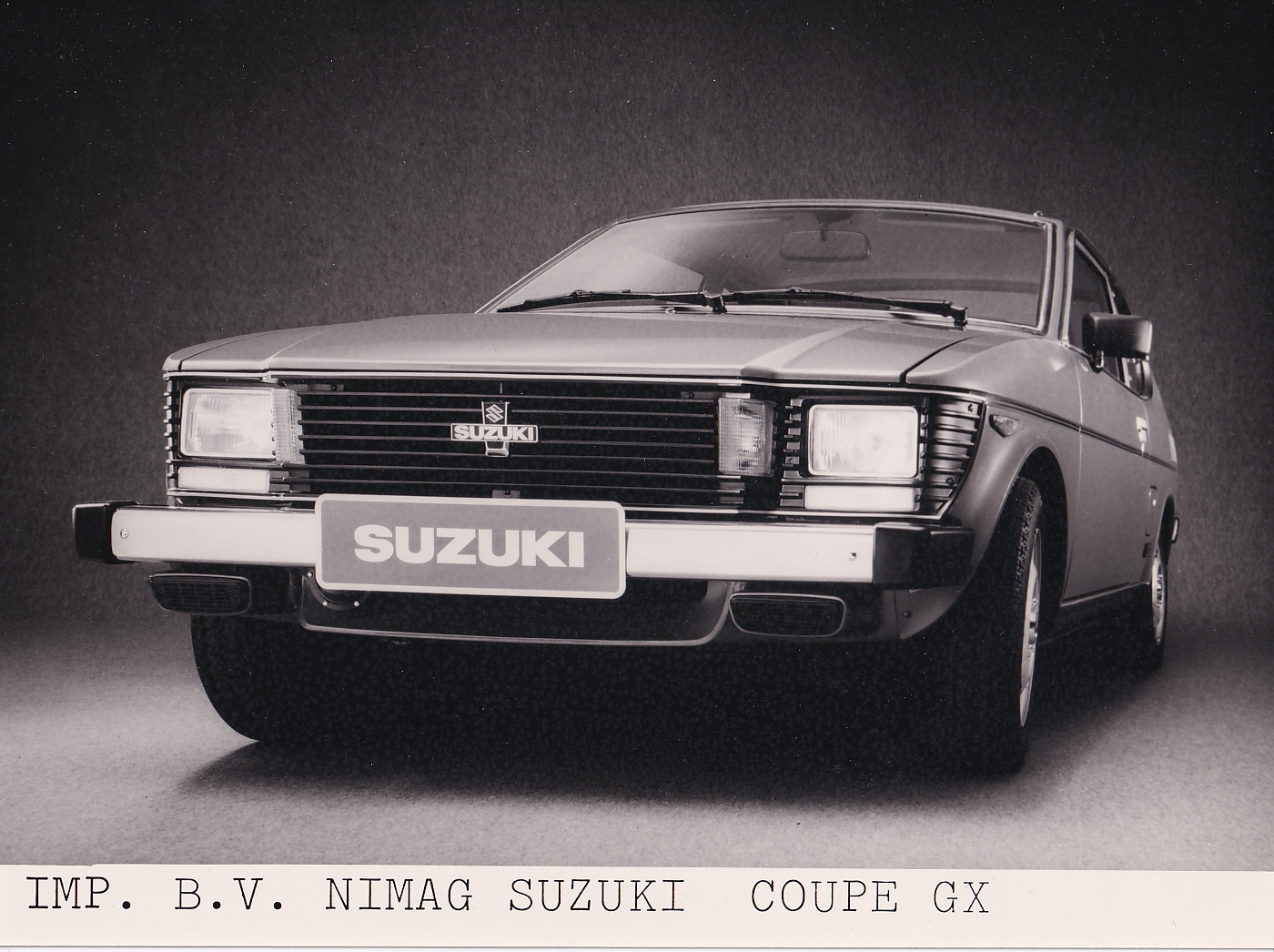 Suzuki Coupe GX, large press photo, Dutch, 1979