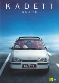 Kadett Cabrio brochure, 8 pages, 03/1987, Dutch language