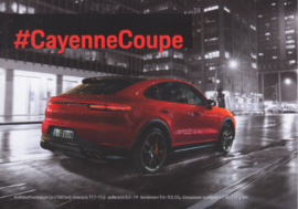 Cayenne Coupé model,  A6-size set with 6 postcards and cover, 03/2019, German text