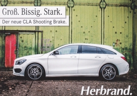 CLA Shooting Brake, A6-size postcard, dealer-issued, German