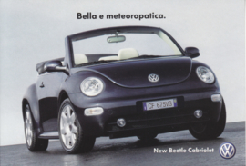 New Beetle Cabriolet postcard, Promocard Italy, # 3881