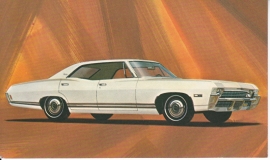 Caprice 4-Door Sedan, US postcard, standard size, 1968