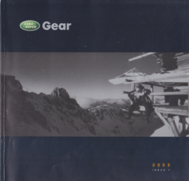 Gear brochure, square-size, 60 pages, 2003, English language