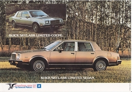 Skylark Sedan & Coupe 1980, 2 pages, 1980, export, Dutch language