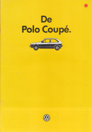 Polo Coupé brochure, A4-size, 16 pages., 8/1985, Dutch language