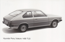 Hyundai Pony Runner 3-Door 1400 TLS, press photo, Dutch, 1983