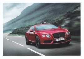 Continental GT V8, A6-size postcard, about 2014, English