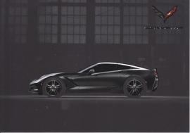 Corvette Stingray 6.2L 2016, 2 heavy cardboard pages, export, English language, DIN A5