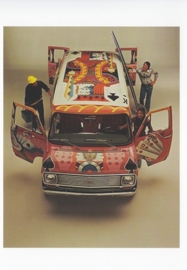 G-Series Van 1977, A6 size postcard, 100 years of Chevrolet by GM Europe, 2011