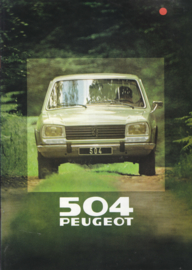 504 Sedan brochure, 16 pages, A4-size, 1980, Dutch language