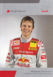 DTM racing driver Matthias Ekström, unsigned postcard 2005 season, German language