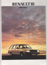 18 Variable (Stationcar) brochure, 20 pages, 1982, German language