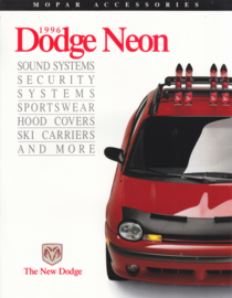 Neon accessories brochure, 6 pages, 1996, English language, USA