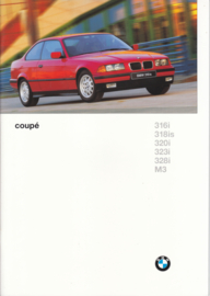 3-Serie Coupé brochure, 32 pages, A4-size, 2/1996, Dutch language