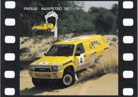 Toyota Paris-Capetown 1992 rally, sticker, 10 x 14 cm