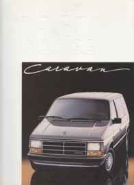 Caravan brochure, 16 large pages, 1987, English language, USA